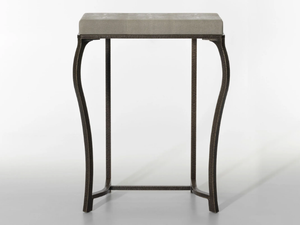 SALOMÈ MINI - Rectangular leather console table _ Lorenzo Tondelli